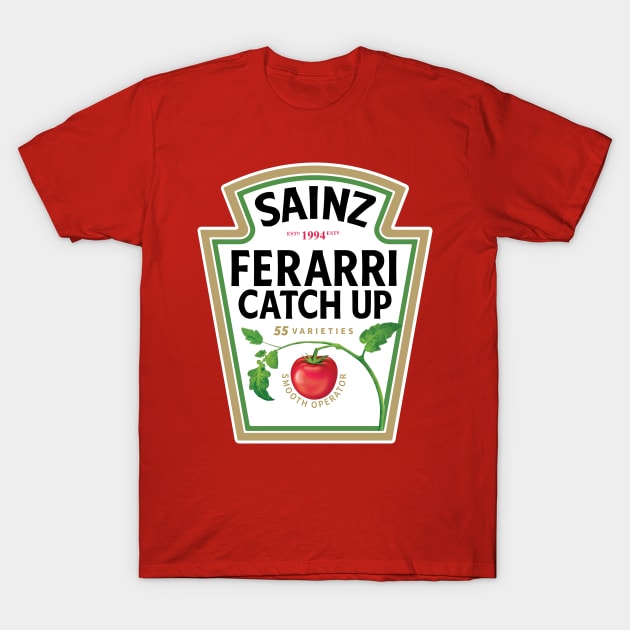 Carlos Sainz Ketchup T-Shirt by Schroenuff